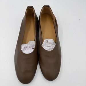NEW Everlane Brown Leather The Day Glove Flat in Size 10